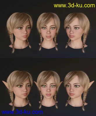3D打印模型Jingle and Belle for Topsy 8 and Genesis 8 Female的图片