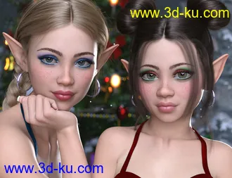 3D打印模型Jingle and Belle for Topsy 8 and Genesis 8 Female的图片