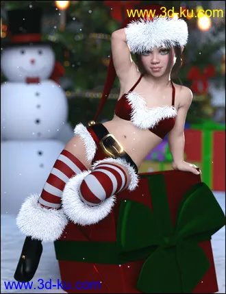 3D打印模型Jingle Outfit for Genesis 8 Females的图片