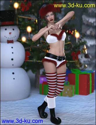 3D打印模型Jingle Outfit for Genesis 8 Females的图片
