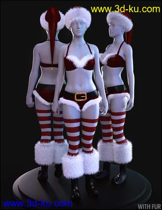 3D打印模型Jingle Outfit for Genesis 8 Females的图片