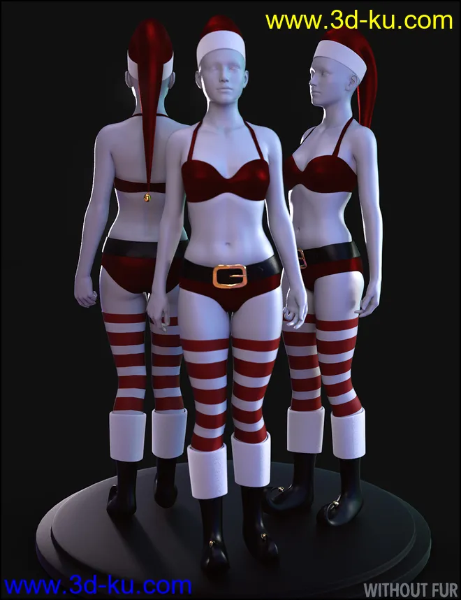 Jingle Outfit for Genesis 8 Females模型的图片8