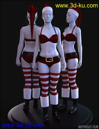 3D打印模型Jingle Outfit for Genesis 8 Females的图片