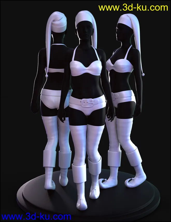 Jingle Outfit for Genesis 8 Females模型的图片9