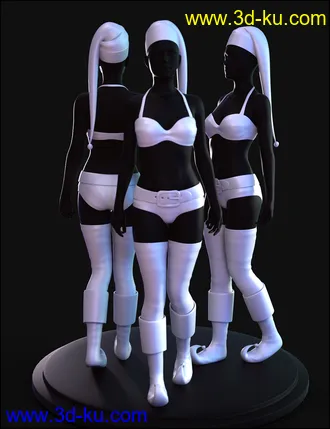 3D打印模型Jingle Outfit for Genesis 8 Females的图片