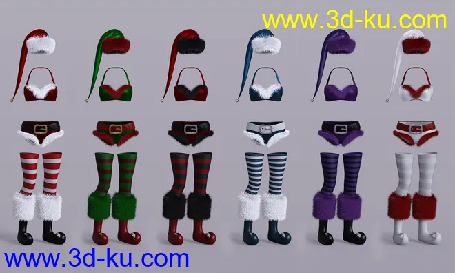 Jingle Outfit for Genesis 8 Females模型的图片11