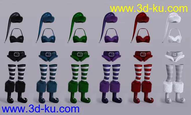 Jingle Outfit for Genesis 8 Females模型的图片12