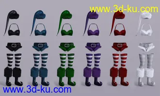 3D打印模型Jingle Outfit for Genesis 8 Females的图片