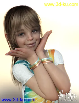 3D打印模型Jordan Character for Genesis 8 Females的图片