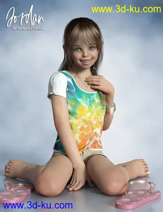 3D打印模型Jordan Character for Genesis 8 Females的图片