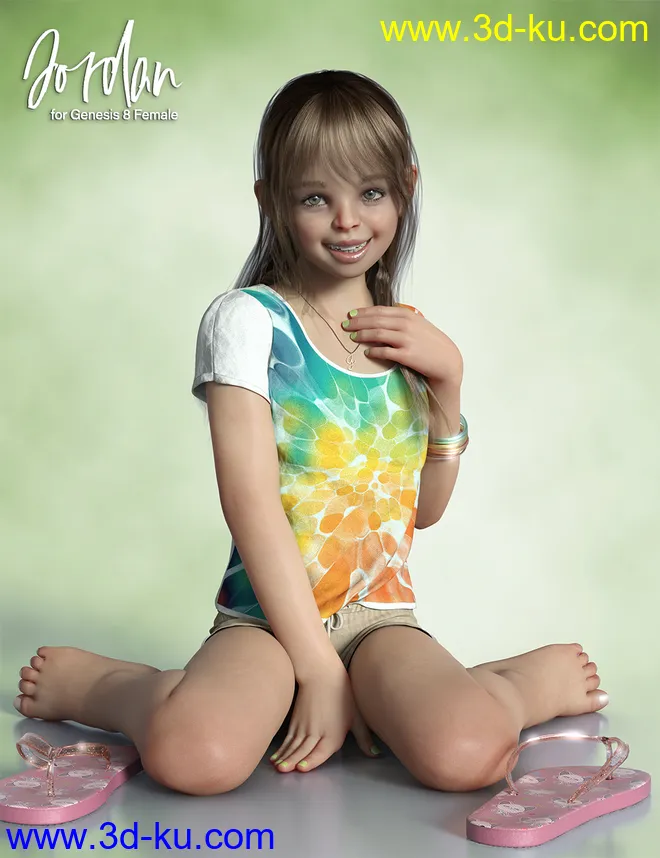 Jordan dForce Clothing and Accessories for Genesis 8 Females模型的图片1