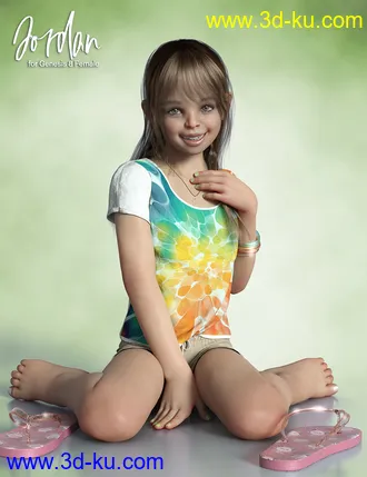 3D打印模型Jordan dForce Clothing and Accessories for Genesis 8 Females的图片