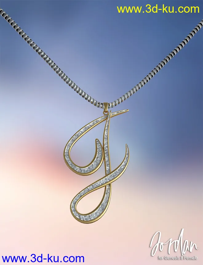 Jordan dForce Clothing and Accessories for Genesis 8 Females模型的图片3