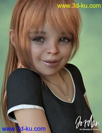 3D打印模型Jordan Hair for Genesis 8 Females的图片