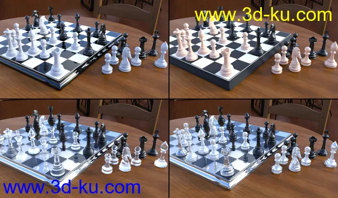 JW Chess Props and Poses for Genesis 8模型的图片7