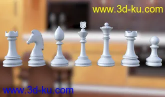 3D打印模型JW Chess Props and Poses for Genesis 8的图片