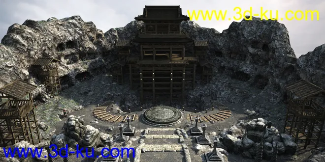 Kake-zukuri Temple模型的图片4