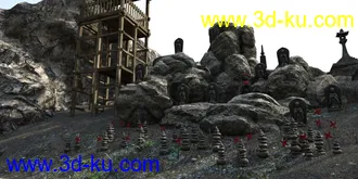 3D打印模型Kake-zukuri Temple的图片