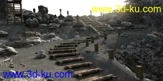 3D打印模型Kake-zukuri Temple的图片