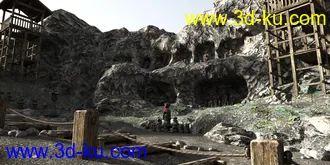 3D打印模型Kake-zukuri Temple的图片