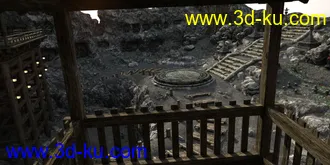 3D打印模型Kake-zukuri Temple的图片