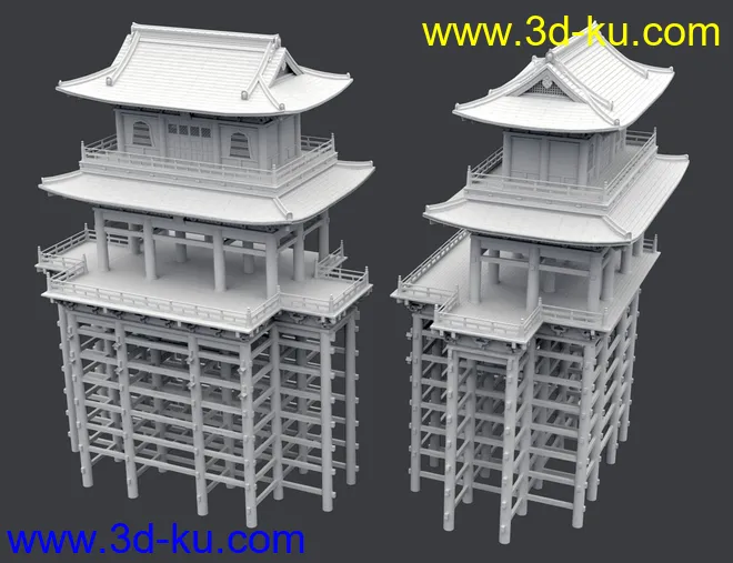 Kake-zukuri Temple模型的图片16