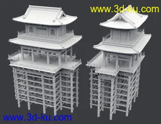 3D打印模型Kake-zukuri Temple的图片