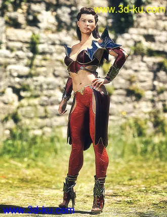 3D打印模型Kalei HD for Genesis 8 Female的图片