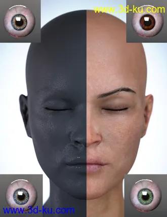 3D打印模型Kalei HD for Genesis 8 Female的图片