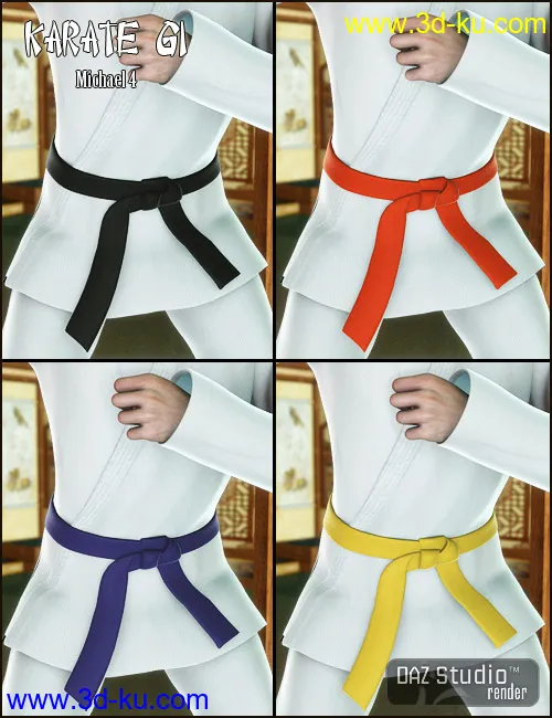 Karate Gi M4模型的图片7