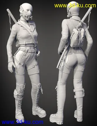 3D打印模型Katana HD Bundle for Genesis 8 Females的图片