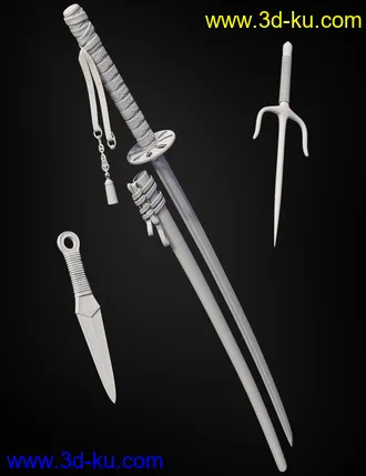 3D打印模型Katana HD Bundle for Genesis 8 Females的图片