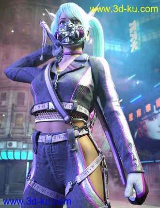 Katana HD Bundle for Genesis 8 Females模型的图片11
