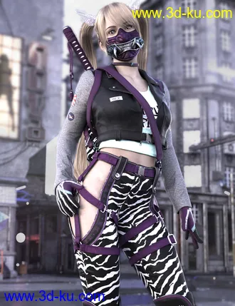 3D打印模型Katana HD Bundle for Genesis 8 Females的图片