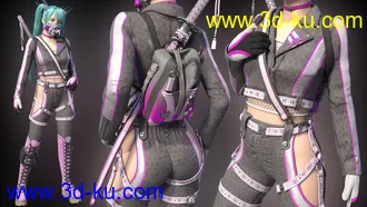 3D打印模型Katana HD Bundle for Genesis 8 Females的图片