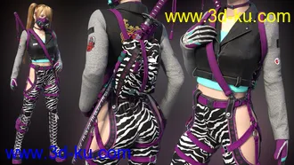 3D打印模型Katana HD Bundle for Genesis 8 Females的图片