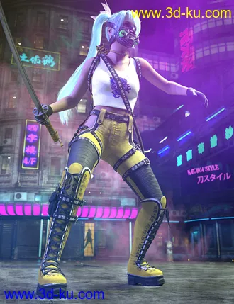 3D打印模型Katana HD Bundle for Genesis 8 Females的图片