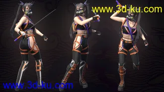 3D打印模型Katana HD Bundle for Genesis 8 Females的图片