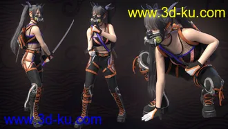 3D打印模型Katana HD Bundle for Genesis 8 Females的图片
