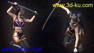 3D打印模型Katana HD Bundle for Genesis 8 Females的图片