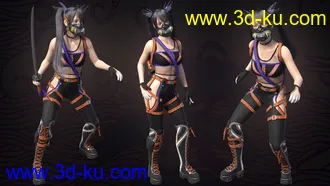 3D打印模型Katana HD Bundle for Genesis 8 Females的图片