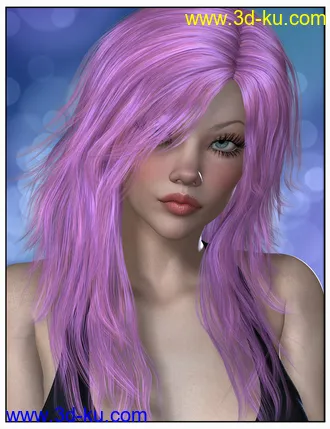 3D打印模型Kelsie Hair Colors的图片