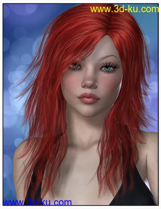 3D打印模型Kelsie Hair Colors的图片