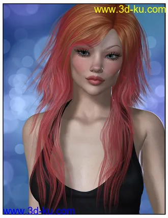 3D打印模型Kelsie Hair Colors的图片