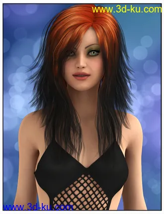 3D打印模型Kelsie Hair Colors的图片