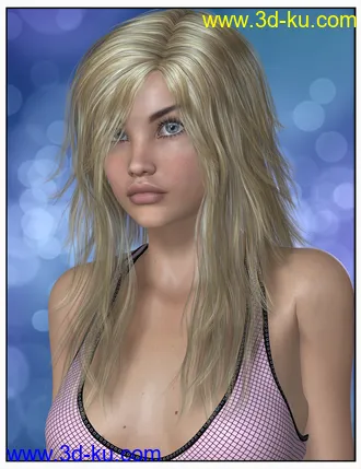 3D打印模型Kelsie Hair Colors的图片