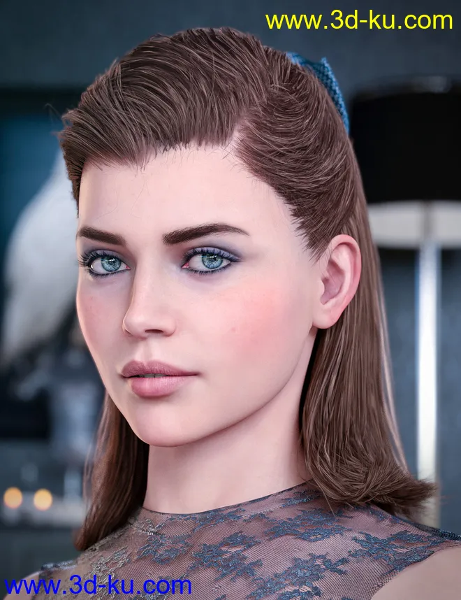 Kelya Good Girl Hair for Genesis 8 Females模型的图片1