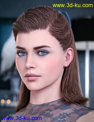 3D打印模型Kelya Good Girl Hair for Genesis 8 Females的图片