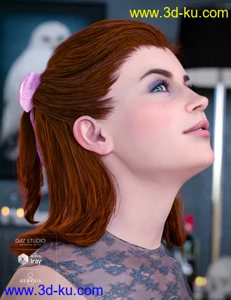 3D打印模型Kelya Good Girl Hair for Genesis 8 Females的图片