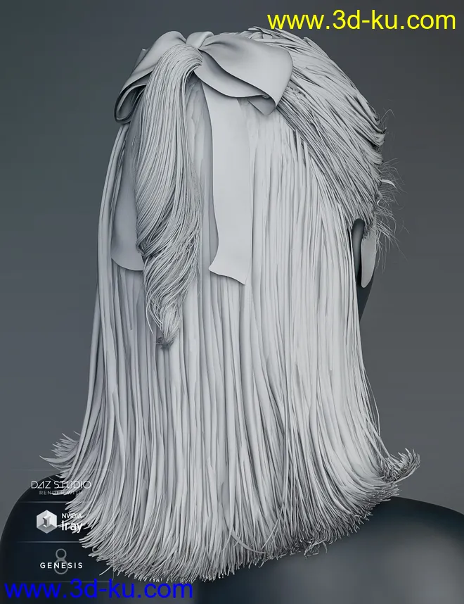 Kelya Good Girl Hair for Genesis 8 Females模型的图片7